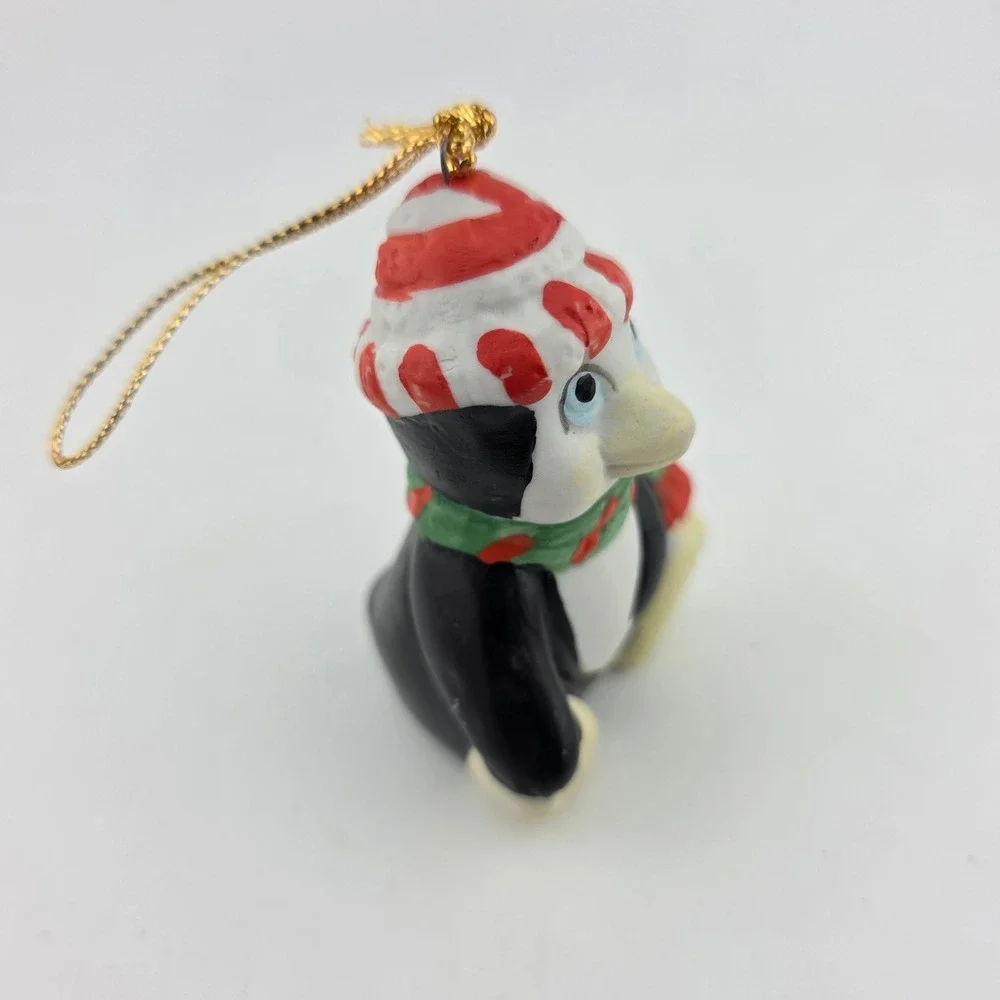 CITGO Vintage‎ Christmas Ornaments 5pc 1992-1993 7-Eleven Penguin Bear Santa Mix